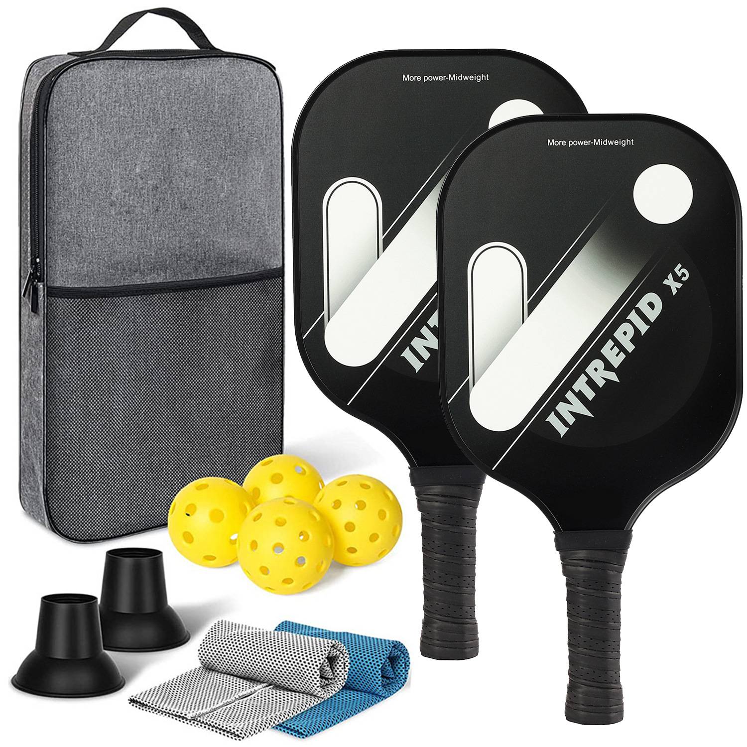 [Ultra-Light match-level carbon fiber-17] Double shot+4 balls+backpacks+two sweat towels+two pickups